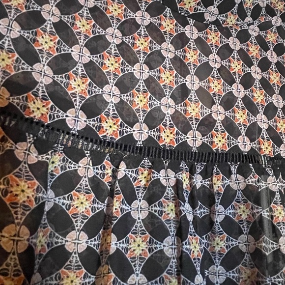 NWT Max Studio High Collar Lace Sleeve Blouse - Picture 4 of 7